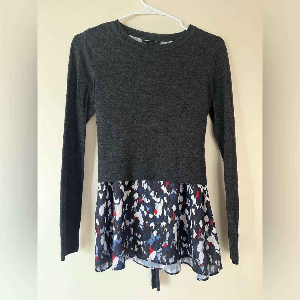 Club Monaco Wool Blend Layered Sweater | Medium